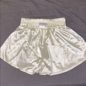 Cream Silk Short